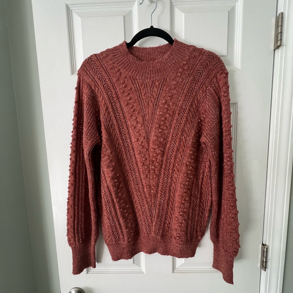 Cable knit sweater